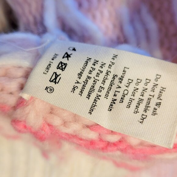 LoveShackFancy Rosie Heart Alpaca Wool Puff Shoulder Sweater - Picture 11 of 11